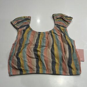 O’Neill Girls Striped Multicolor Top